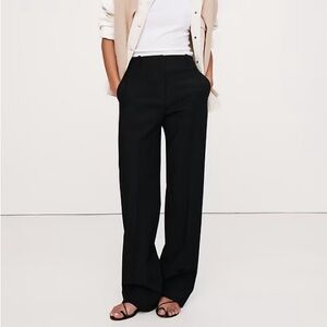 Banana Republic Black HIGH-RISE MODERN STRAIGHT CITY STRETCH PANT